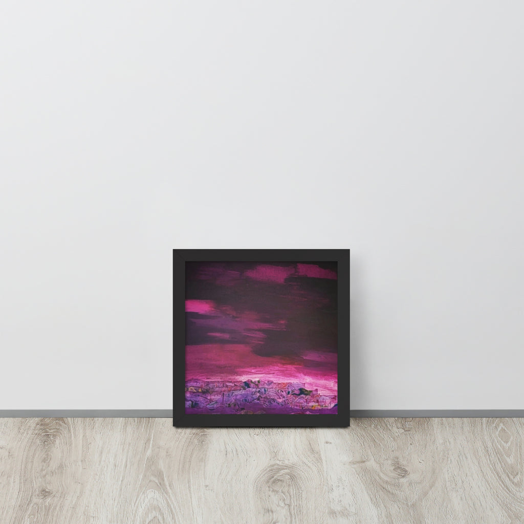 Framed poster