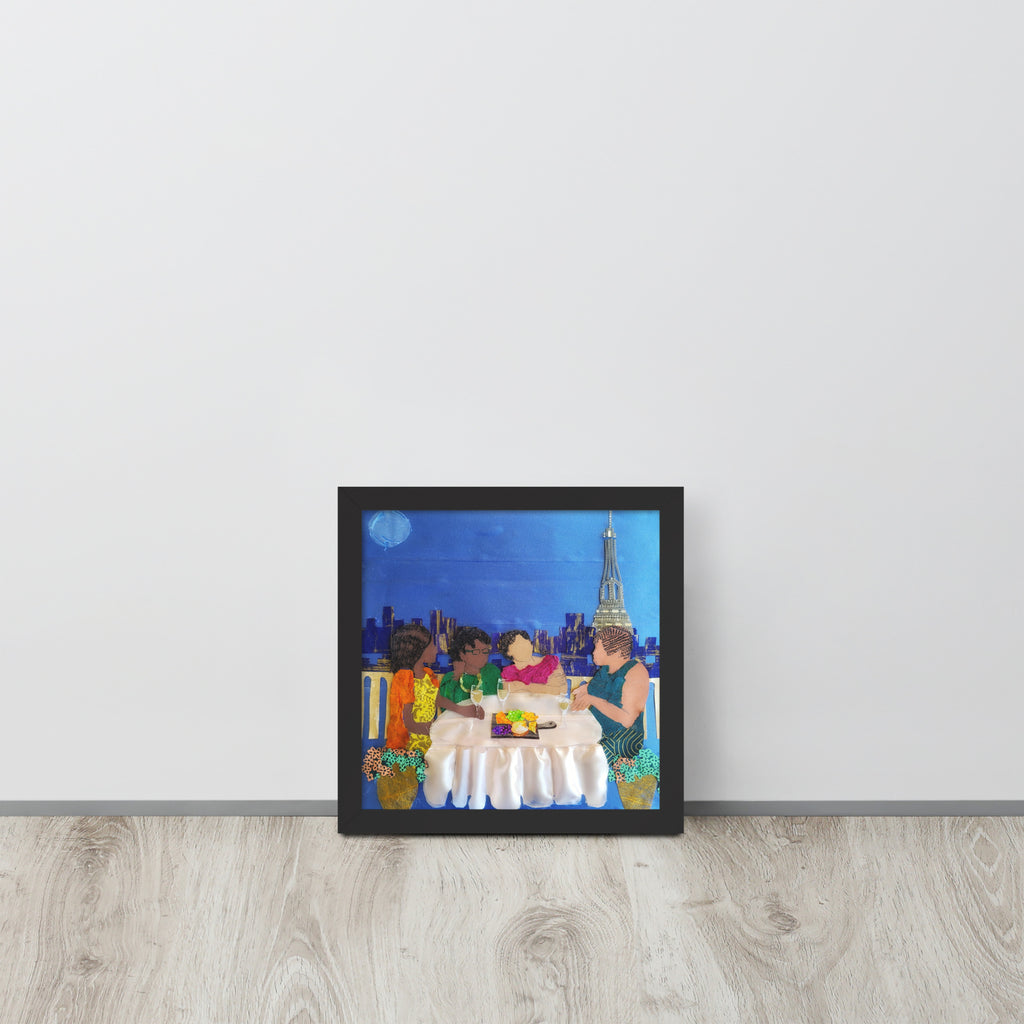Framed poster