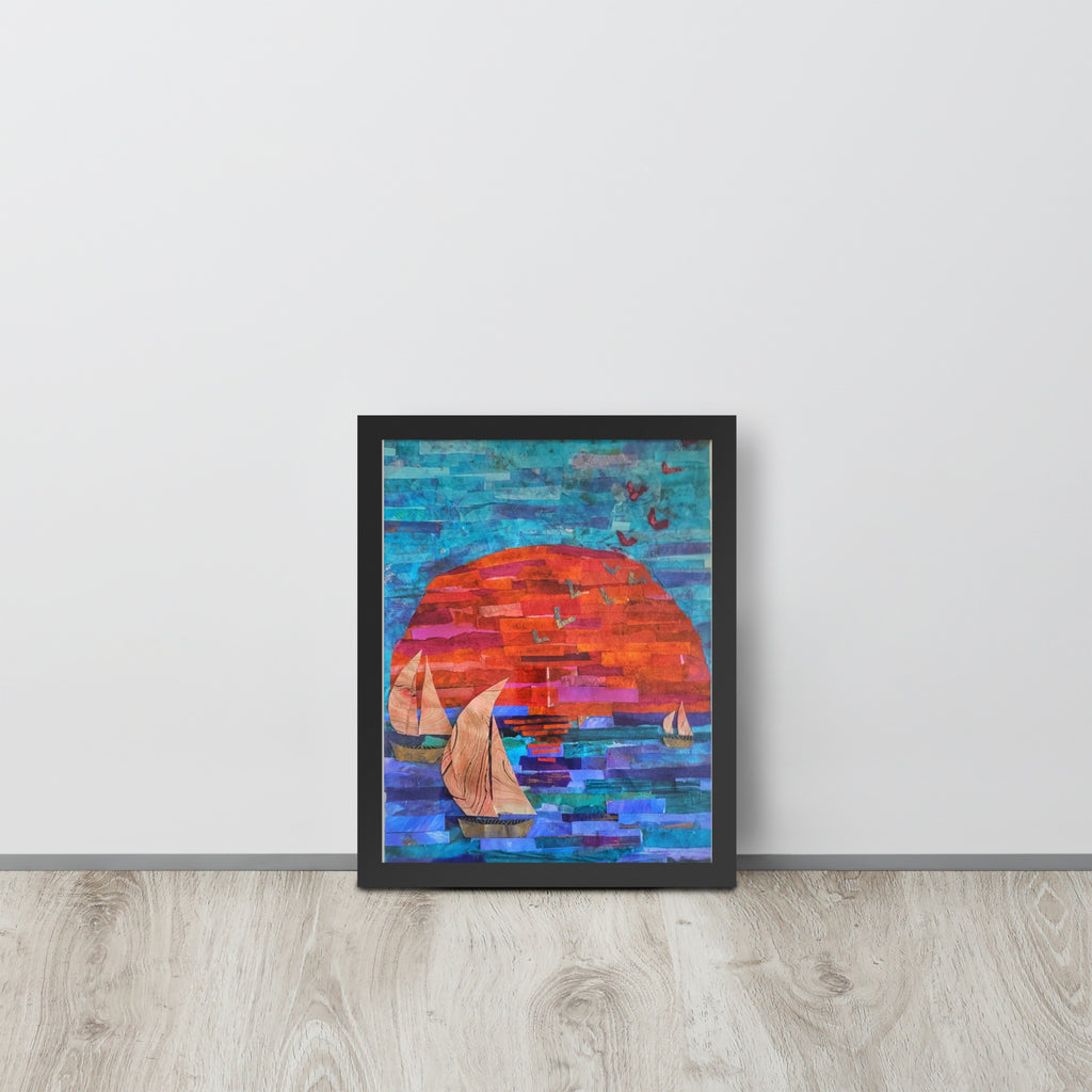Framed poster