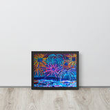Framed poster