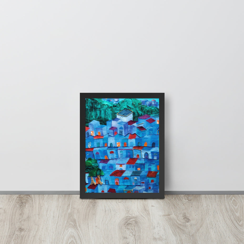 Framed poster