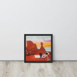 Framed poster
