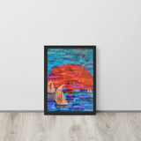Framed poster