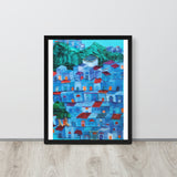 Framed poster