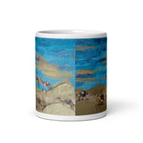 White glossy mug