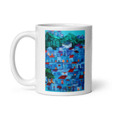 White glossy mug