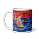 White glossy mug