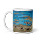 White glossy mug