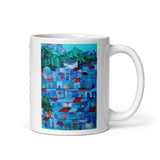 White glossy mug