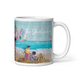 White glossy mug