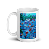 White glossy mug