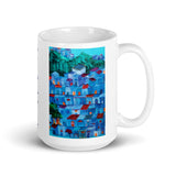 White glossy mug