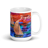 White glossy mug
