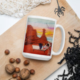 White glossy mug