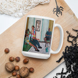 White glossy mug